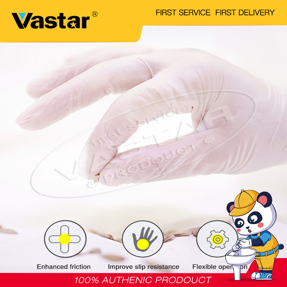 Vastar 100pcs Disposable Gloves Premium Safety Transparent Glove for Kitchen Cooking Outdoor Picnics One Size Fits Most
