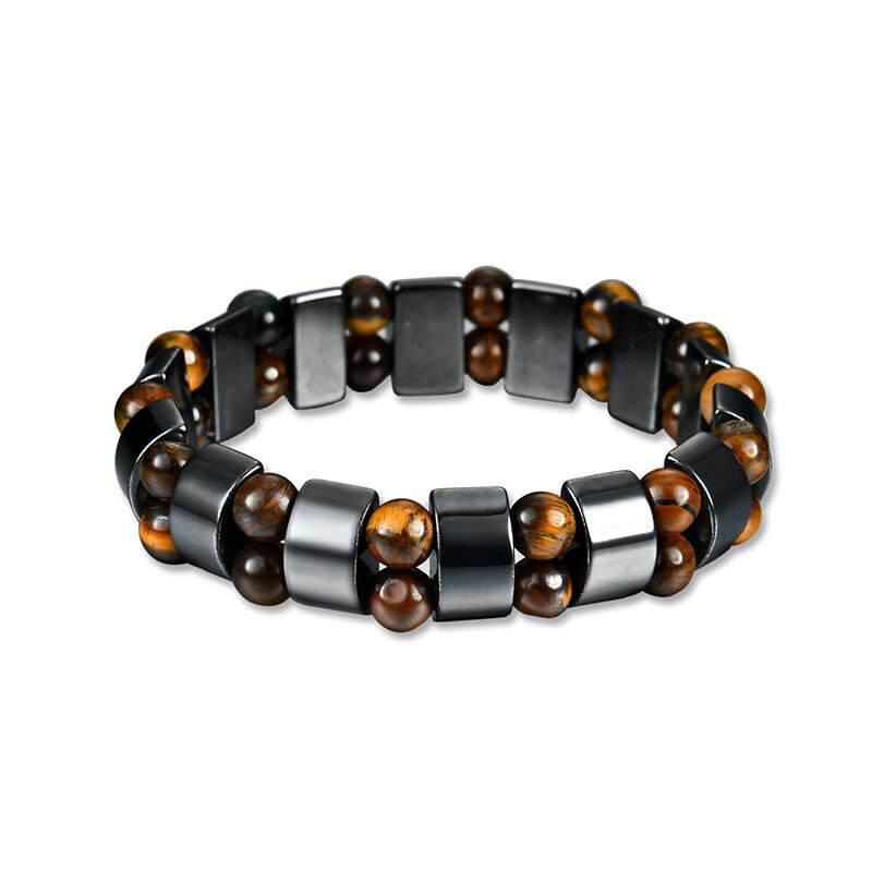 Magnetic Therapy Health Care Loss Weight Effective Black Stone Bracelets Slimming Stimulating Acupoints Arthritis Pain Relief
