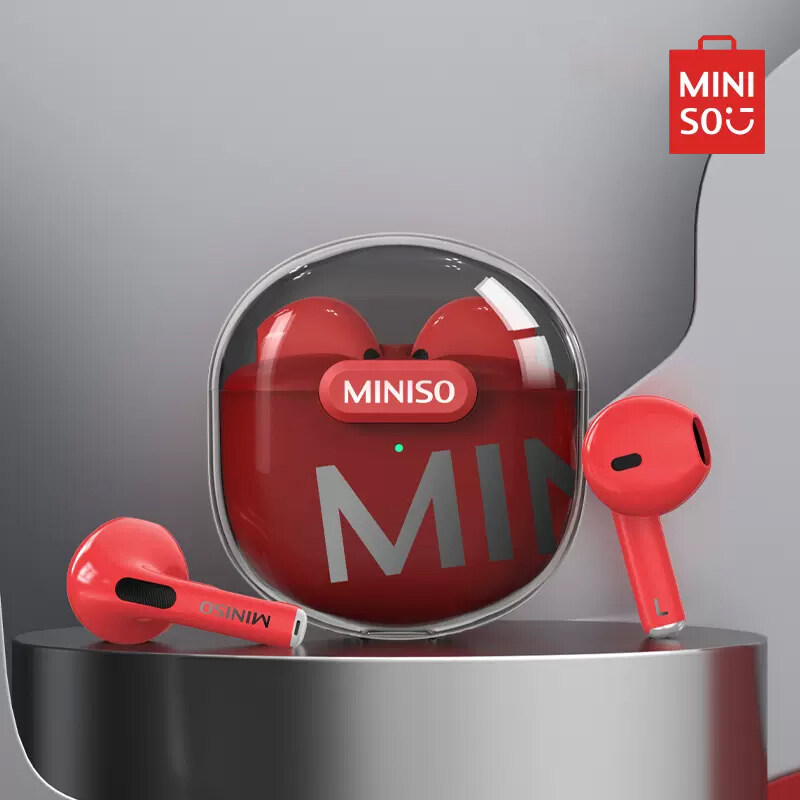MINISO M01 Bluetooth Earphone 9D HIFI Sound Sport Waterproof TWS Wireless Headphones with Mic for Oppo Realme Xiaomi Earbuds