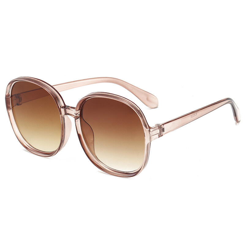 Fashion Sun Glasses Round Frame Sunglasses Women Oversized Glasses Shades for Women Eyeglasses PTQ