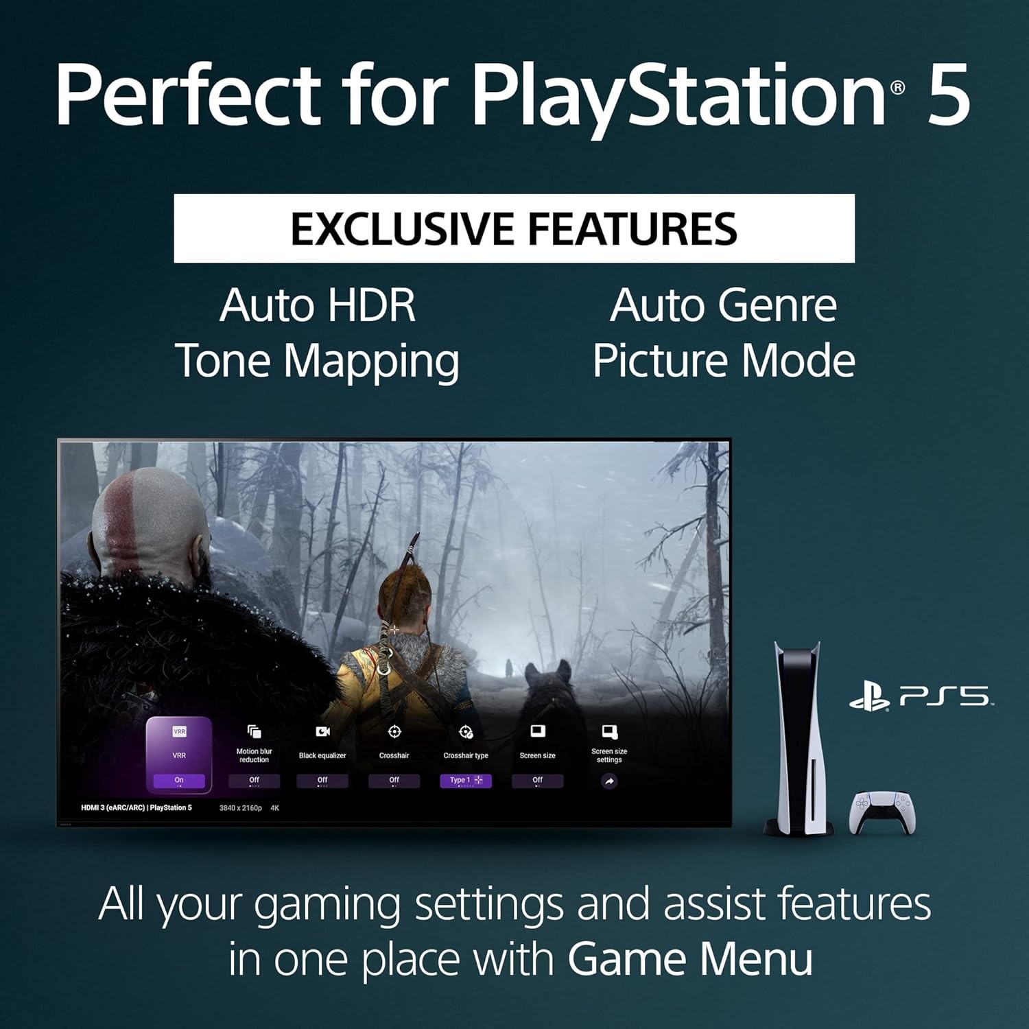 Sony 65 Inch 4K Ultra HD TV X90L Series: BRAVIA XR Full Array LED Smart Google TV with Dolby Vision HDR and Exclusive Features for The PlayStationÂ® 5 XR65X90L- Latest Model,Black