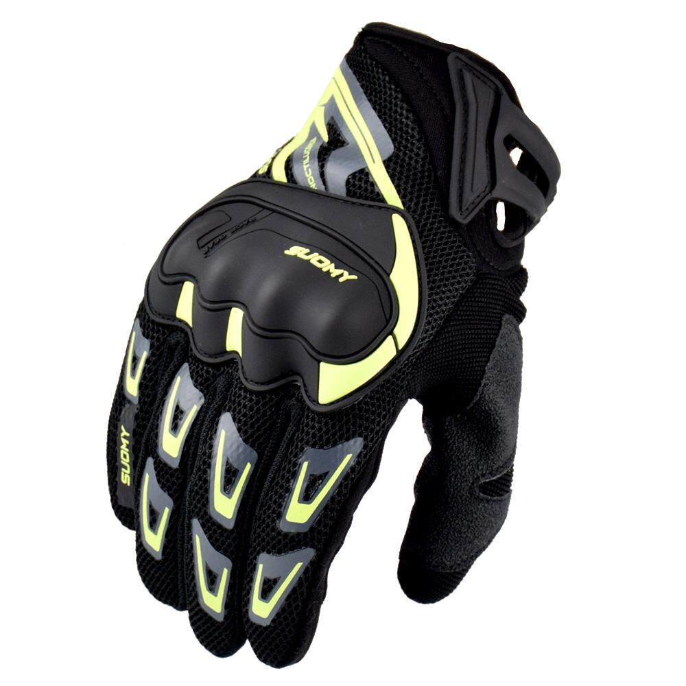 Suomy Summer Motorcycle Gloves Full Finger Motorbike Gloves Breathable Women Men Pink ATV Rider Glove Moto Guantes Motos Sports