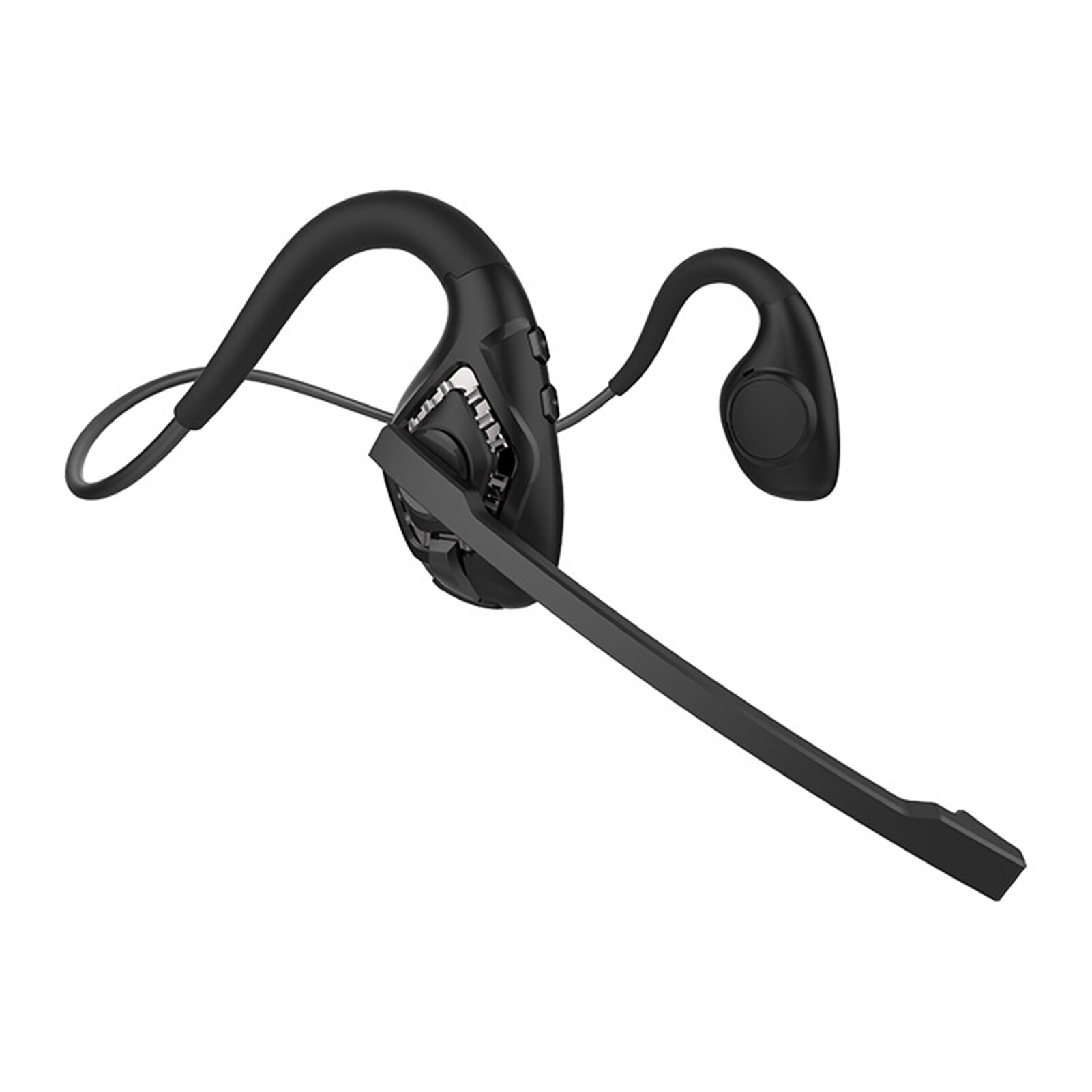 Business Headset IPX5 Waterproof Audio Remote Control Long Battery Life Noise Reduction Extended Microphone Listen to Music Non-Ear Super Sound Quality Wireless Earphone for Office 1 Set Smart
