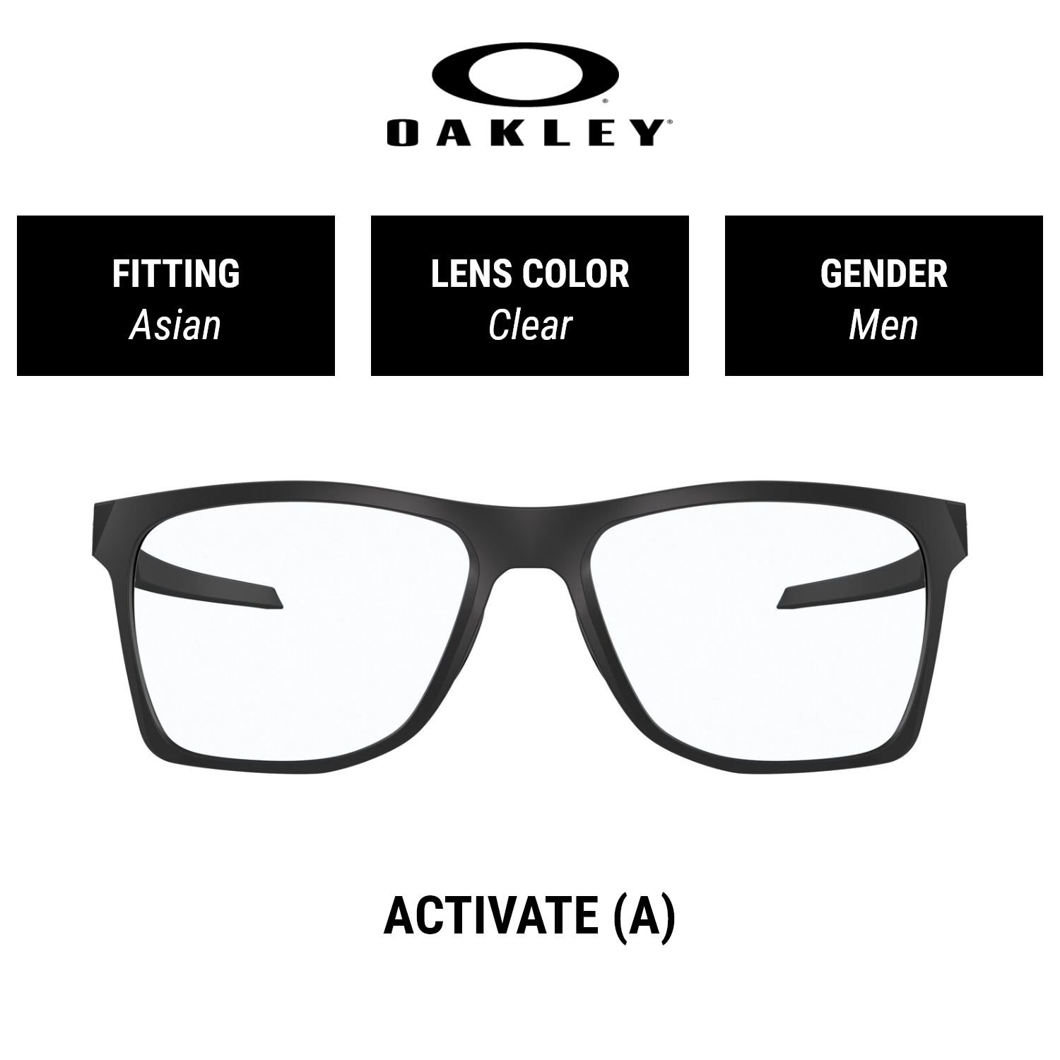 Oakley Activate (Asia Fit) OX8169F 816901 Men Asian Fitting Glasses Size 55mm