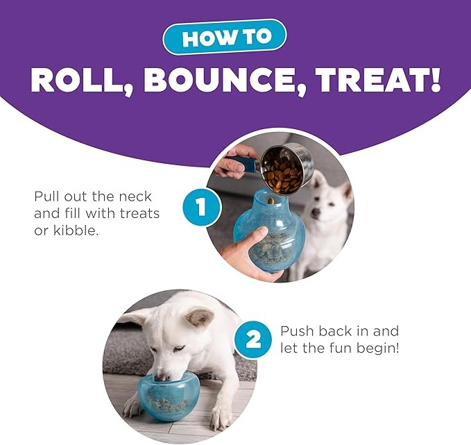 Outward Hound Snoop Interactive Treat Dispensing Dog Toy, Large, Blue