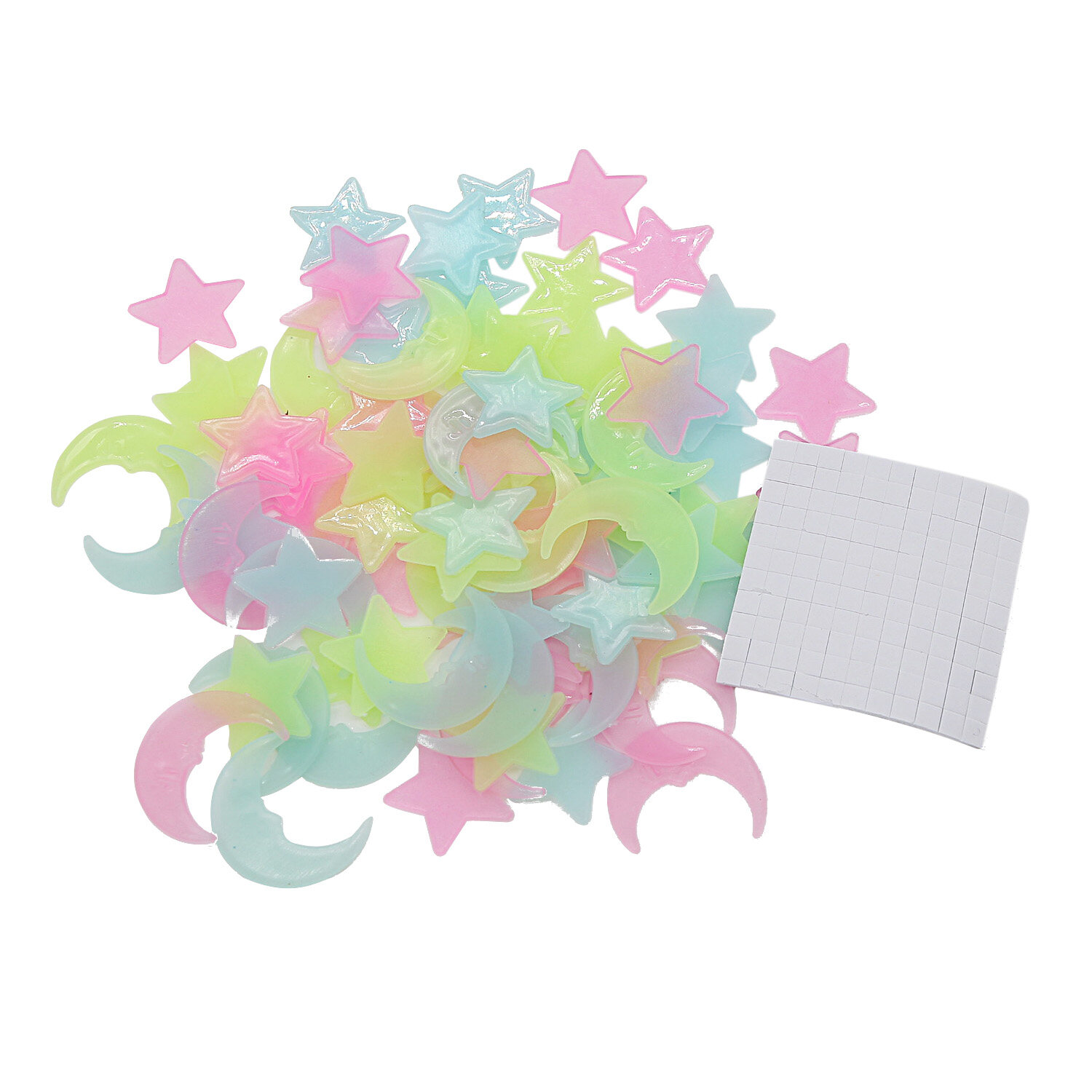 50/100pcs 3D Stars Glow In The Dark Wall Stickers Luminous Fluorescent Wall Stickers For Kids Baby Room Bedroom Ceiling Home Decor