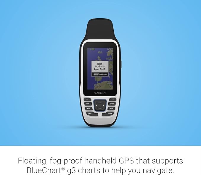 Garmin GPSMAP 79s, marine GPS handheld global basemap, rugged design, floats in water