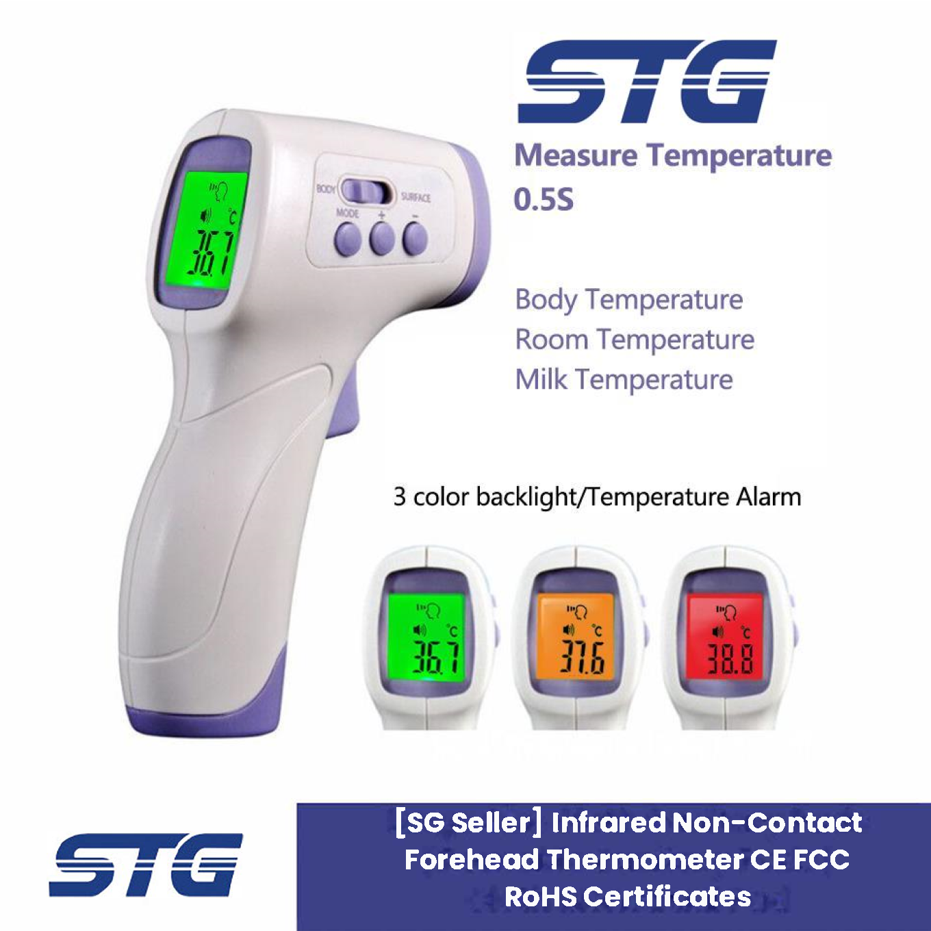 [SG Local Seller][SG Seller]Non-Contact Thermometer CE Certificates FT80
