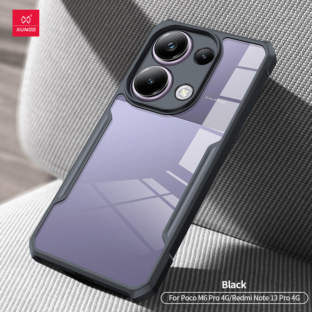 XUNDD Redmi note13 Pro 4G/Xiaomi Poco M6 Pro 4G Case air-bag Anti Drop Anti Scratch Protective Covers Anti-fingerprint Anti-sweat soft shell