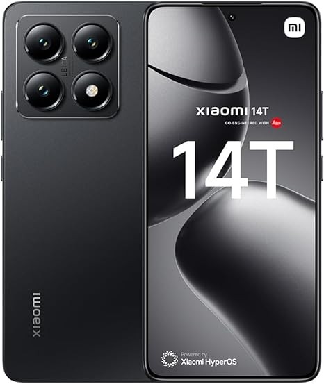 Xiaomi 14T Ai 5G (512/12GB) Global ROM Unlocked Worldwide (for Tmobile Mint Tello Global) 50MP Triple Pro Leica Camera 6.67" 144Mhz (Titan Black)