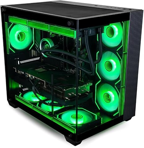 Panorama XL Gaming PC Desktop (NVD GeForce RTX 5080, Intel 24-Core i9-14900KF Processor, 96GB DDR5 RAM, 4TB Gen4 NVMe SSD, WiFi 6E, HDMI, Windows 11 Pro) Best 2025 Prebuilt Tower RGB Gamer Computer