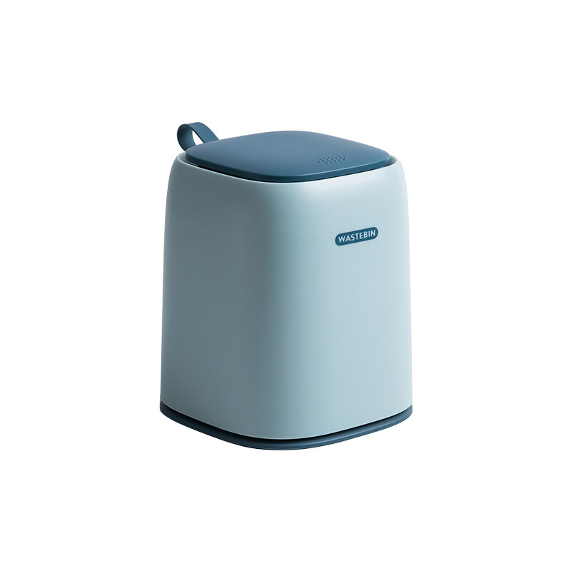 [Delivery in 3 Days]Vision Desk Mini Trash Bin Press Type Dustbin Office Dressing Table Living Room household Mini Storage Box Table Top Trash Can With Cover