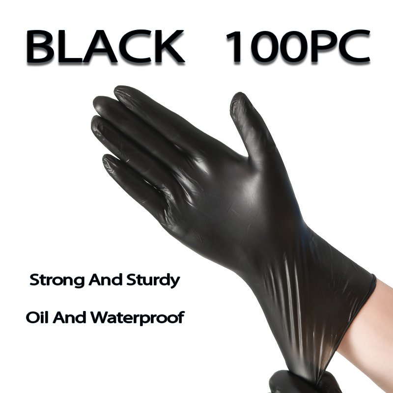 SG [READY STOCK] Premium Disposable Nitrile Gloves Powder Free 100pcs Per Box