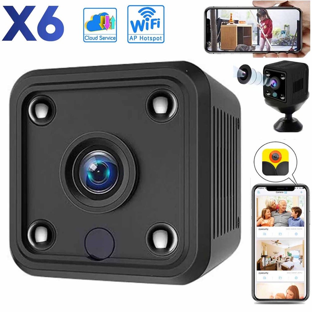 【Good quality】Mini camera Wifi 1080P HD Mini Hidden Camera 1080HD Wireless Wifi CCTV Infrared Night Vision Camera Spy Camera Connect To Phone Security Camera