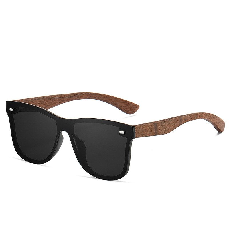 PTQ Shades For Men Sun Glasses For Women Polarized Casual Sun Glasses Large Frame Conjoined Sunglasses New Fashion Trend Sunglasses