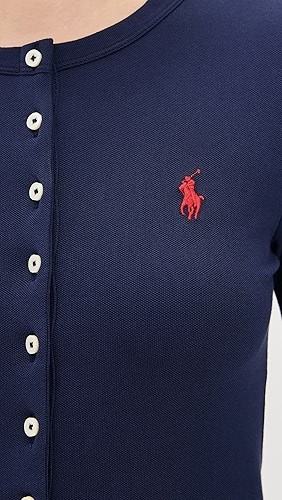 Cotton Polo Cardigan