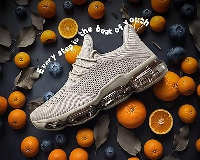 Men's Air running shoes, non-slip sports casual sneakers, men's basketball sneakers, fashionable tennis sports fitness cross-training shoes