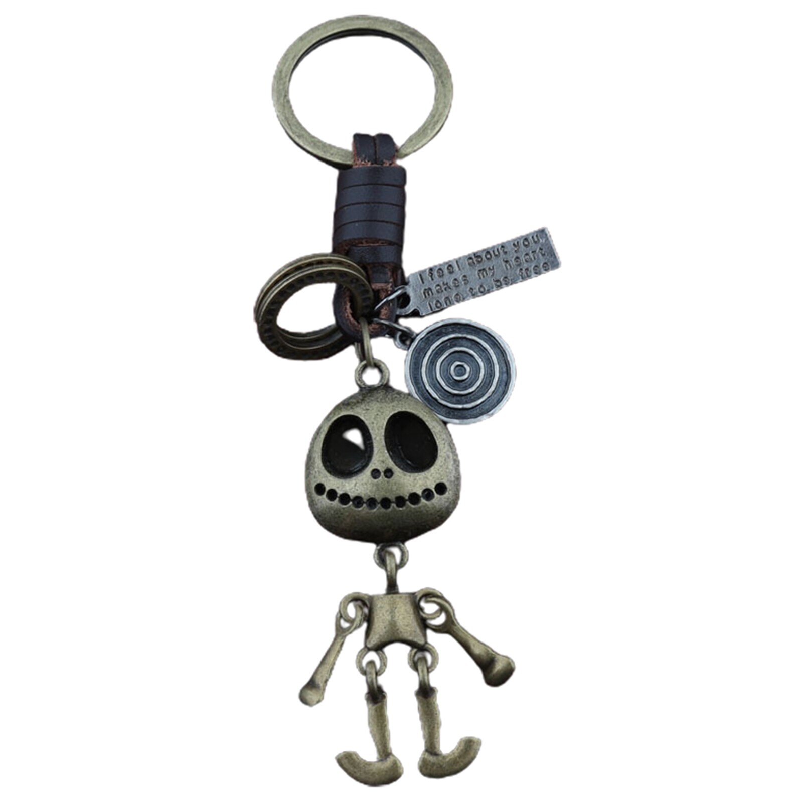 Phoenix B2C Key Pendant Retro Style Miniature Skull Ornamental Mini Keychain Pendant Accessories for Handbag
