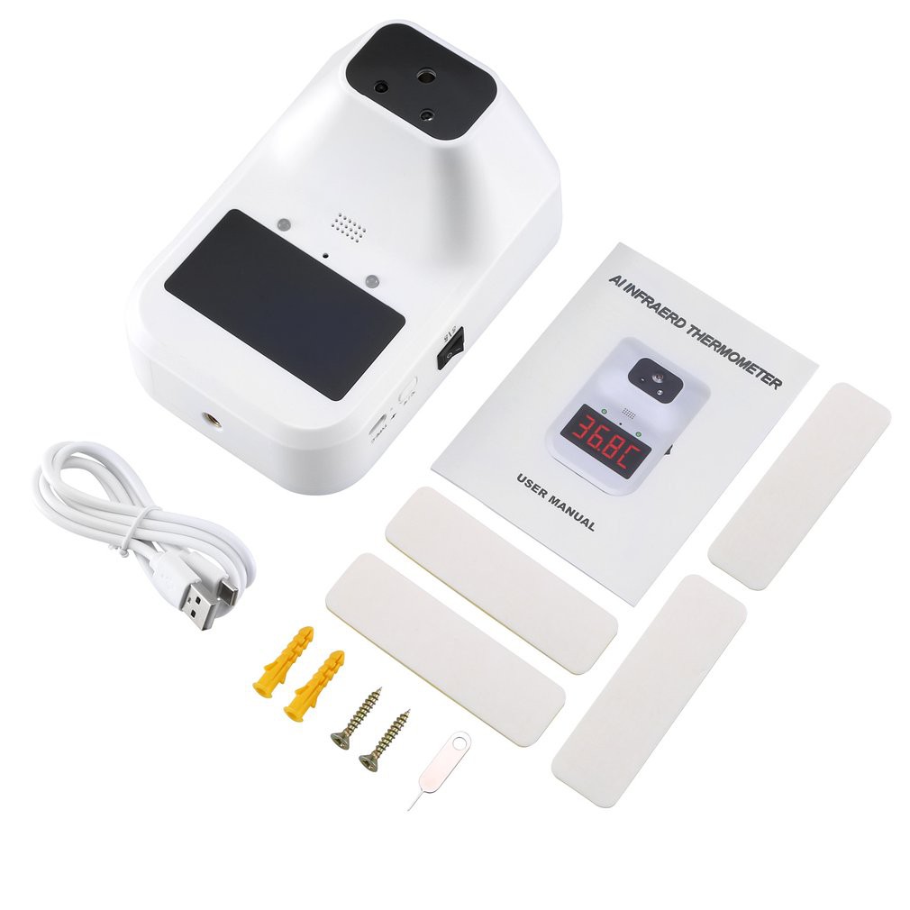 In stock temperature sensor Infrared termometro digital Inligent recognition fever detection automatic infrarouge alarm