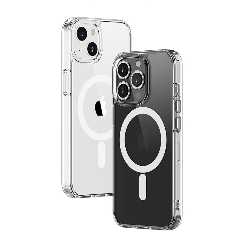 ZUZG Strong Magnetic Clear For iPhone 16 Pro Max ~12 Series 11 Pro Max Mini Case [Non Yellowing] [MIL-Grade Drop Protection] Compatible with MagSafe Shockproof Protective Slim Thin Cover