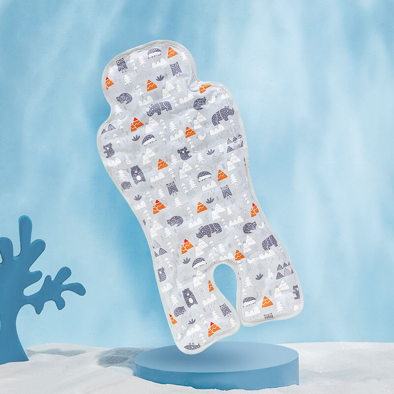 Summer Comfortable Baby Rocking Chair Cool Pad Stroller Mat Linen Breathable Seat（only Mat）