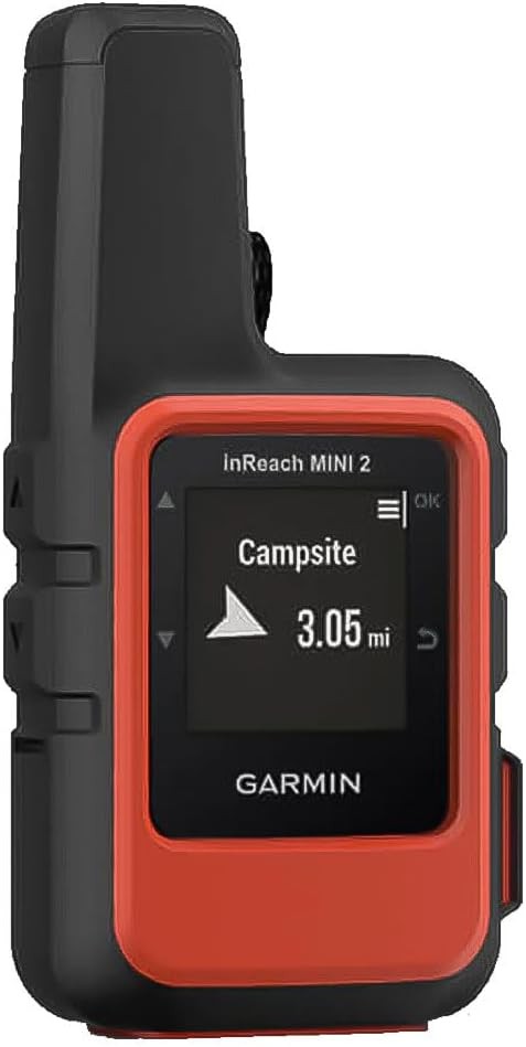 Garmin inReach Mini 2, Lightweight and Compact Satellite Communicator, Handheld Hiking, Orange - 010-02602-00