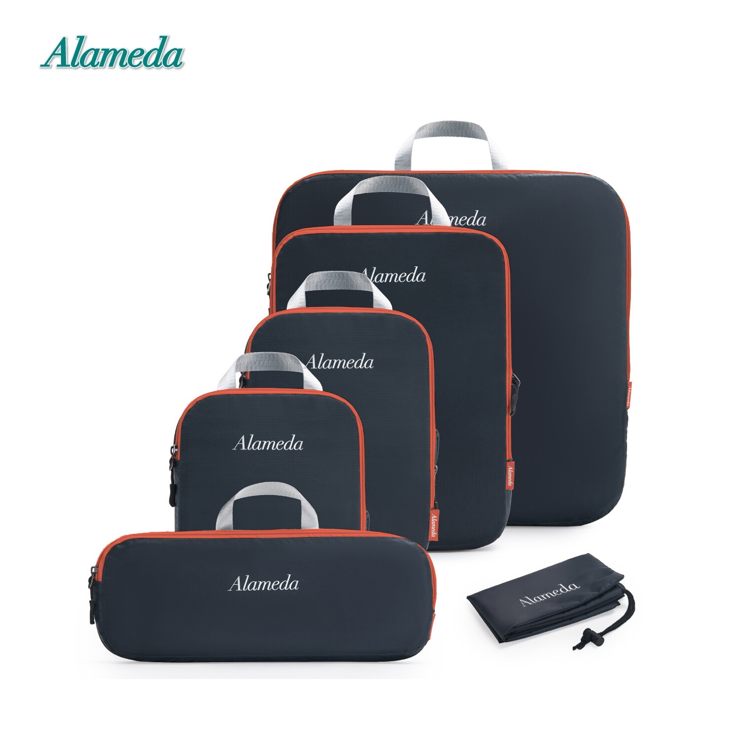 Compression Bags Packing Cube Set 6 Pieces Set for Travel Organizer for Luggage and Backpack Waterproof Portable Dust Bag Clothes Storage Bag
