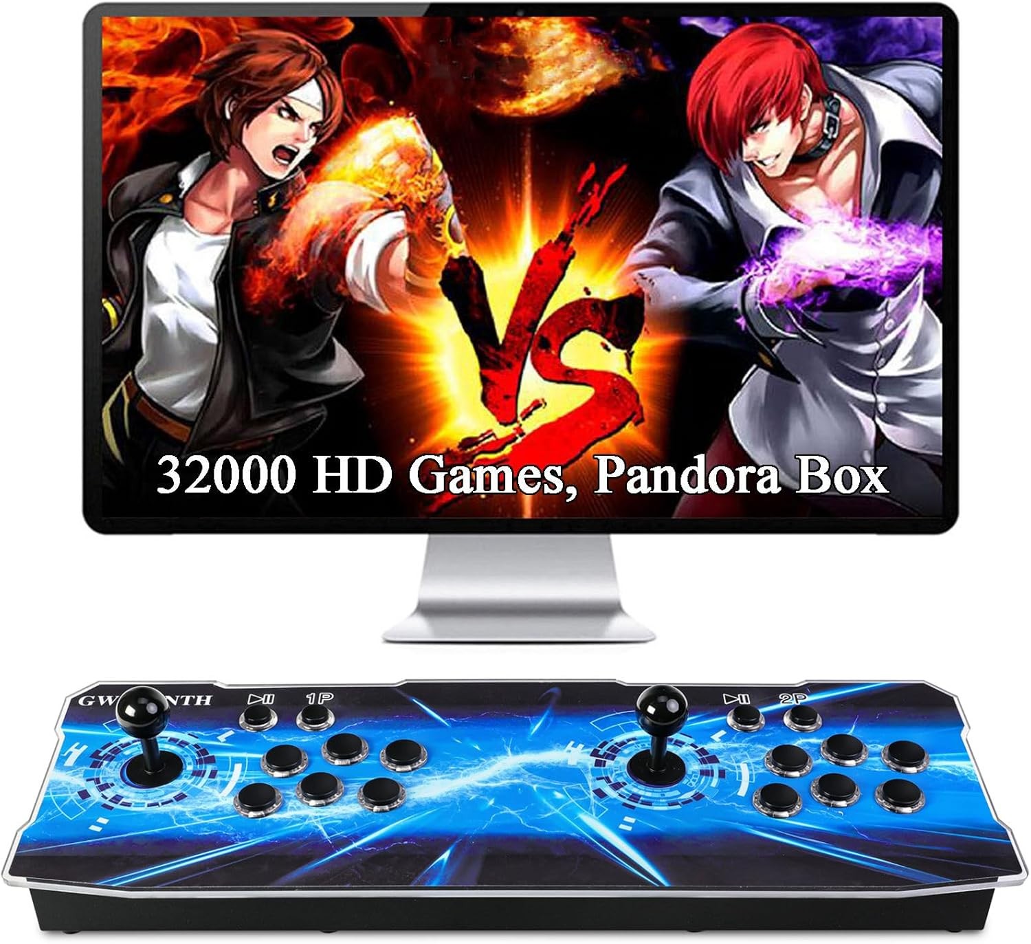 GWALSNTH 32000 in 1 Pandora Box 60S Arcade Games Console, Plug and Play Video Game,1280X720 Display, 3D Games, Search/Save/Hide/ Pause,1-4 Players â¦
