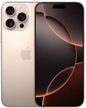 Apple iPhone 16 Pro, 128GB, Desert Titanium - T-Mobile (Renewed)