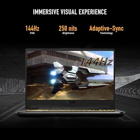 ASUS TUF Gaming A15 Gaming Laptop, 15.6â FHD 144Hz Display, NVIDIAÂ® GeForce RTXâ¢ 3050, AMD Ryzenâ¢ 5 7535HS, 8GB DDR5, 512GB PCIeÂ® Gen4 NVMeâ¢ SSD, Wi-Fi 6, Windows 11, FA506NC-ES51